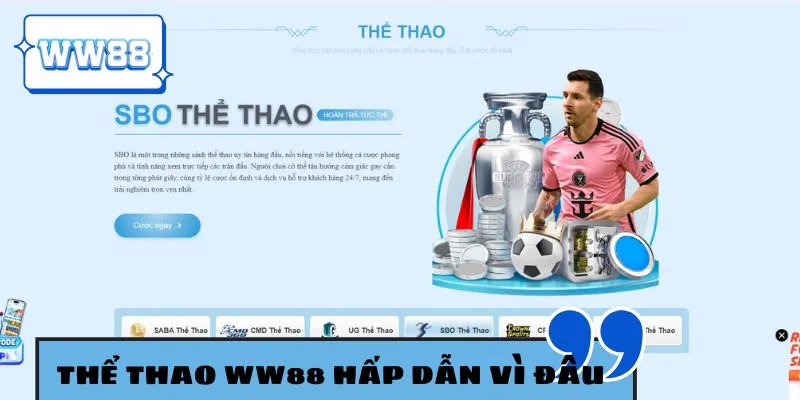 Thể thao WW88 hấp dẫn vì đâu? Góc nhìn toàn diện